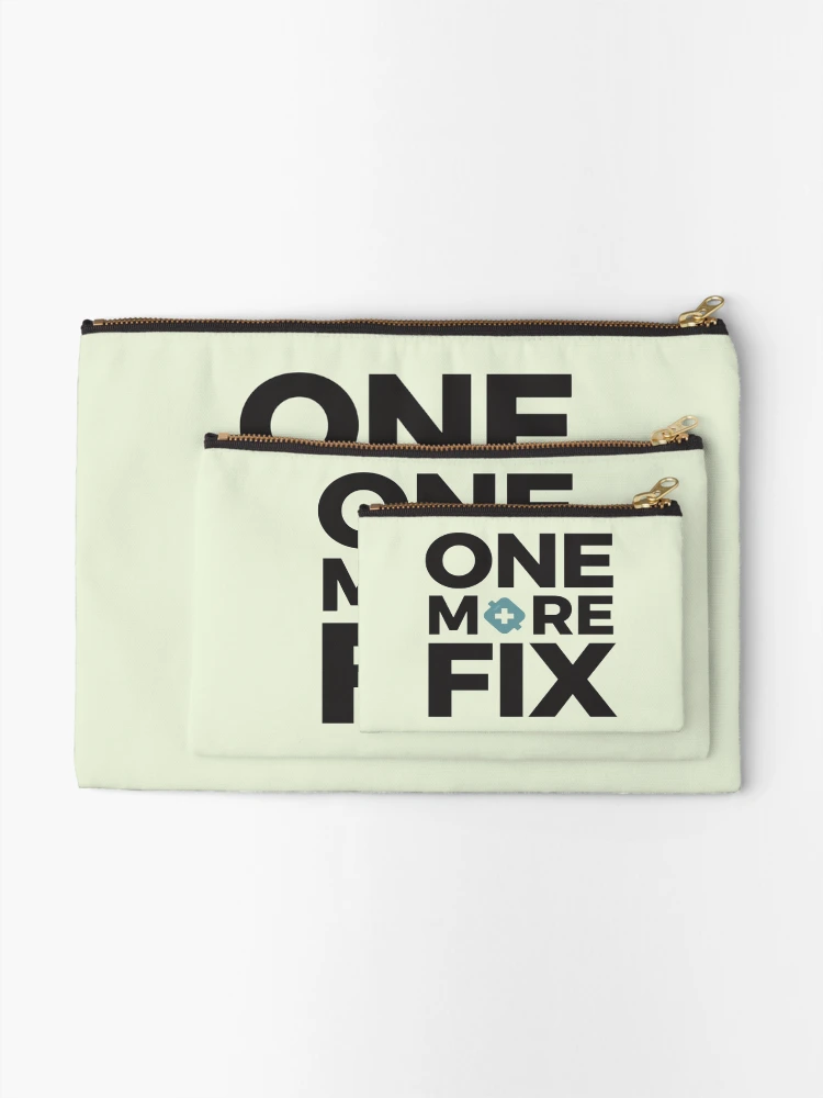 Thumbnail 2 of 4, Zipper Pouch, One More Fix – Programmer Struggle Coding Humor Design designed and sold by RMTrendy.