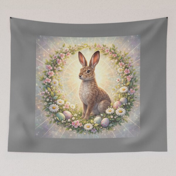 Item preview, Hare — Spring Renewal Wreath designed and sold by GeoWild Designs.