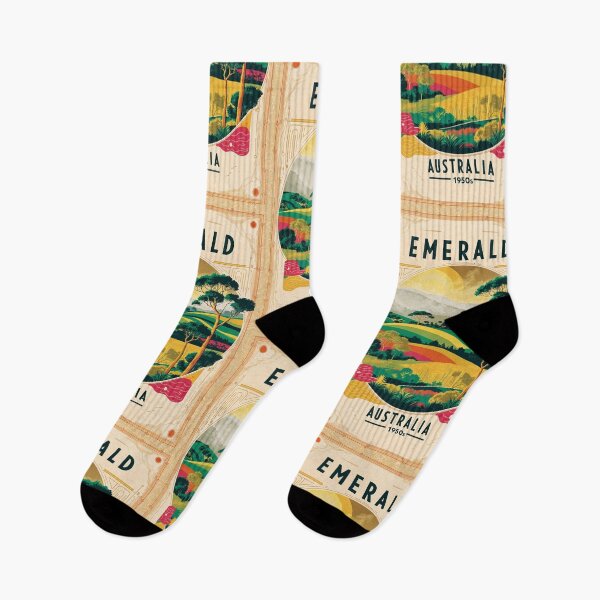 Item preview, Emerald Australia Vintage Travel Tourism designed and sold by TravelersGems.