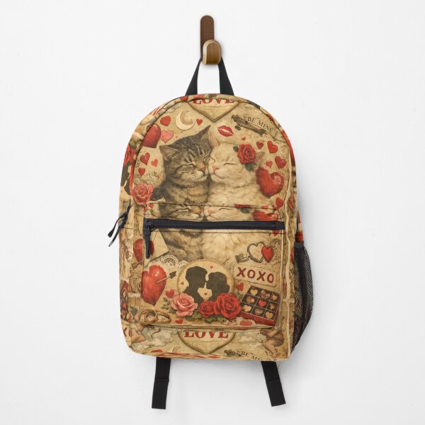 Item preview, Classic cat love – Nostalgic vintage collage with heart designed and sold by Mauswohn.