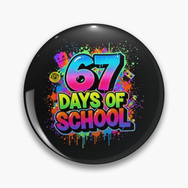 Item preview, 67 Days of School Student Teacher 67 Meme designed and sold by JenniferHoust64.