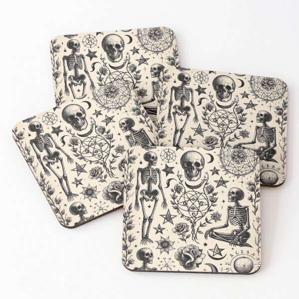 Item preview, Garden Skeleton Pattern designed and sold by Roberta Calabrese.