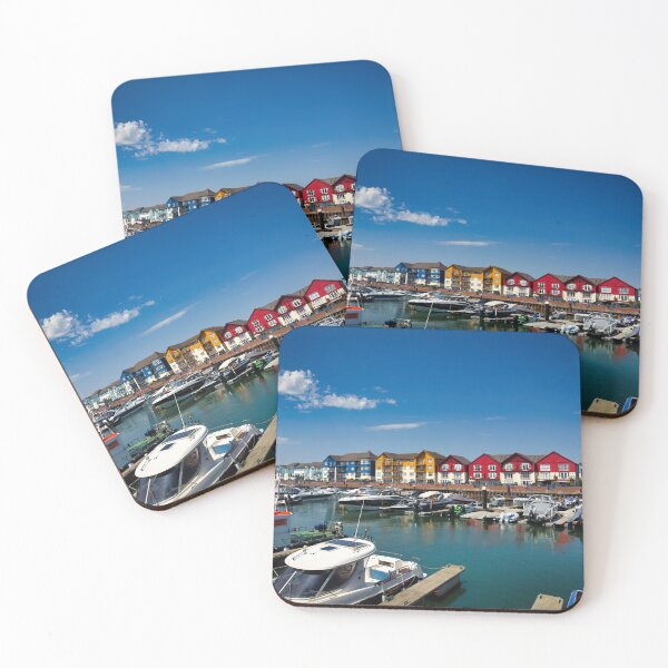 Item preview, Exmouth Marina | Scenic Devon Harbour Photography Print designed and sold by leonwoods.