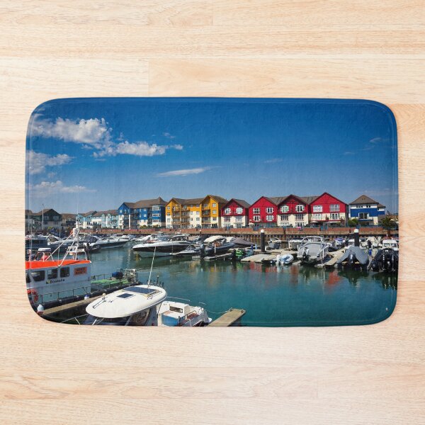 Item preview, Exmouth Marina | Scenic Devon Harbour Photography Print designed and sold by leonwoods.