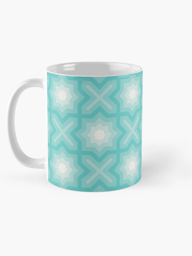 Thumbnail 5 of 6, Coffee Mug, Cloud Dancer Rising Rivulet Star Pattern designed and sold by PatternSalad.