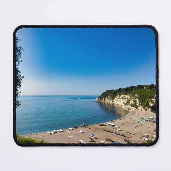 Item preview, Beer Beach Devon | Scenic UK Coastal Photography Print designed and sold by leonwoods.