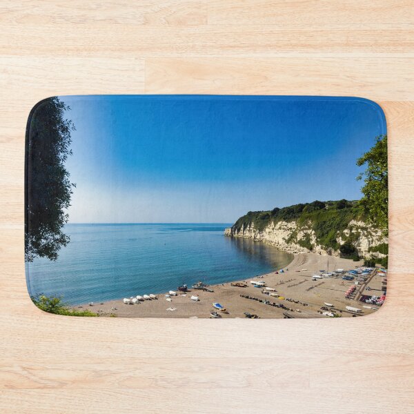 Item preview, Beer Beach Devon | Scenic UK Coastal Photography Print designed and sold by leonwoods.
