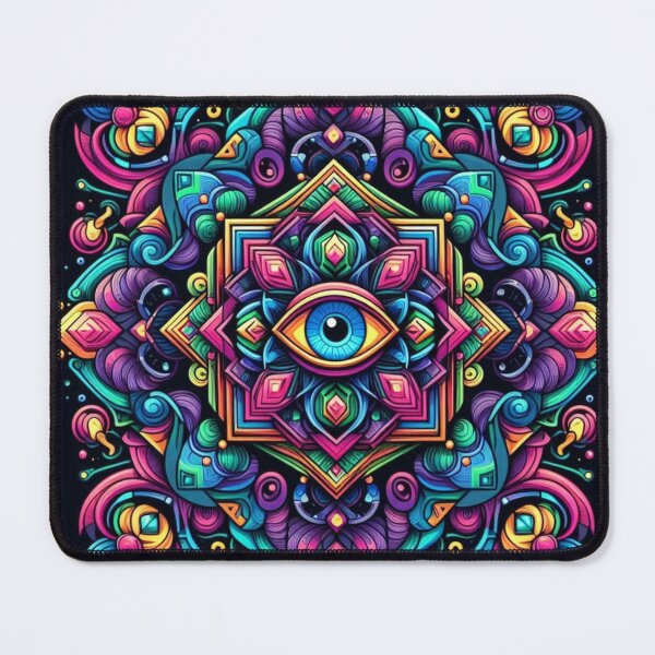 Item preview, Mystic Eye Mandala – Psychedelic Symmetry Design designed and sold by Dogandesighn.
