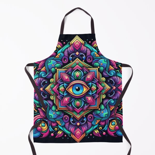 Item preview, Mystic Eye Mandala – Psychedelic Symmetry Design designed and sold by Dogandesighn.