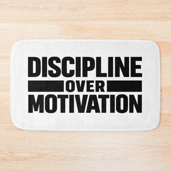 Item preview, Discipline Over Motivation Fitness Productivity Mindset Quote Motivational designed and sold by FunFitLife Studio.