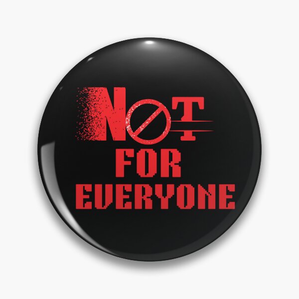 Item preview, Not For Everyone Minimal Design | Clean Attitude Icon Typography designed and sold by AdicretorDesign.