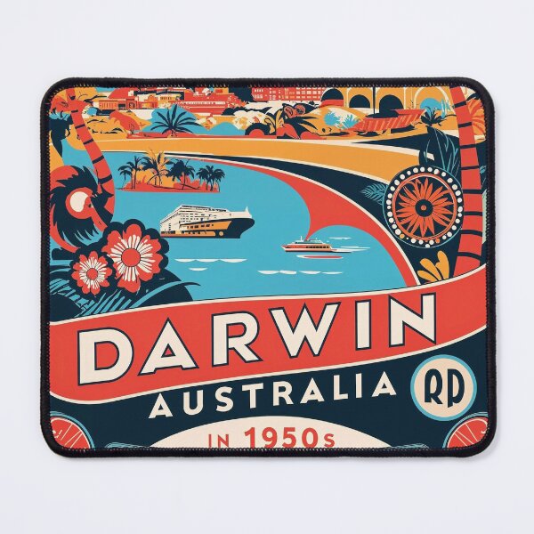 Item preview, Darwin Australia Vintage Travel Tourism designed and sold by TravelersGems.