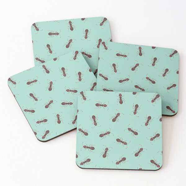 Item preview, Illustrated Brown Ants on Light Turquoise designed and sold by KSimpson838.