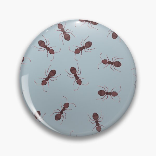 Item preview, Illustrated Brown Ants on Pale Blue designed and sold by KSimpson838.