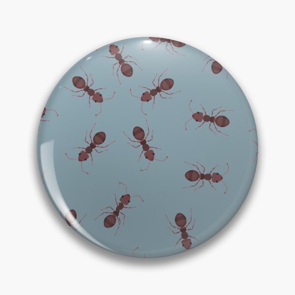 Item preview, Illustrated Brown Ants on Light Gray-Blue designed and sold by KSimpson838.