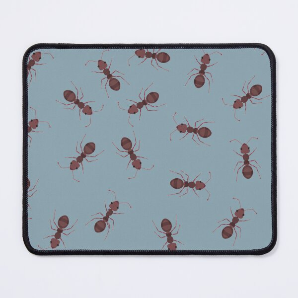 Item preview, Illustrated Brown Ants on Light Gray-Blue designed and sold by KSimpson838.