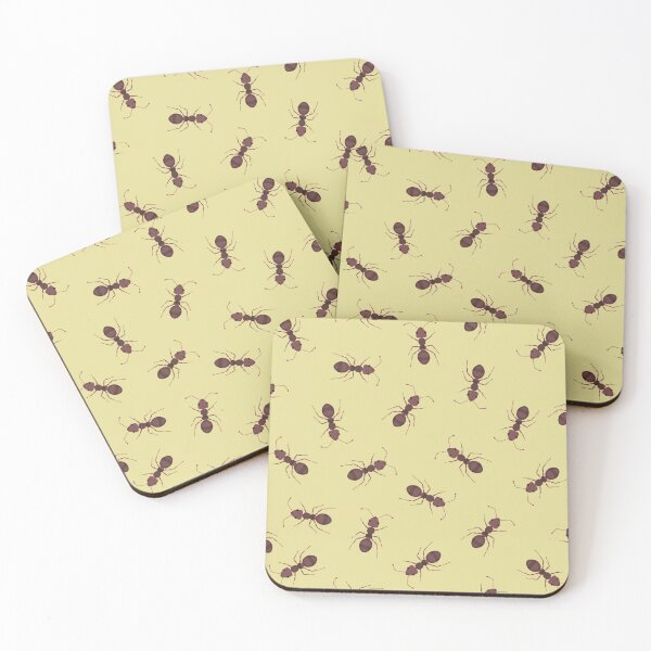 Item preview, Illustrated Brown Ants on Yellow designed and sold by KSimpson838.