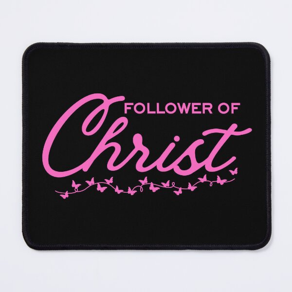 Item preview, Follower of Christ – Minimalist Pink Typography Christian Design designed and sold by MoriaStore.