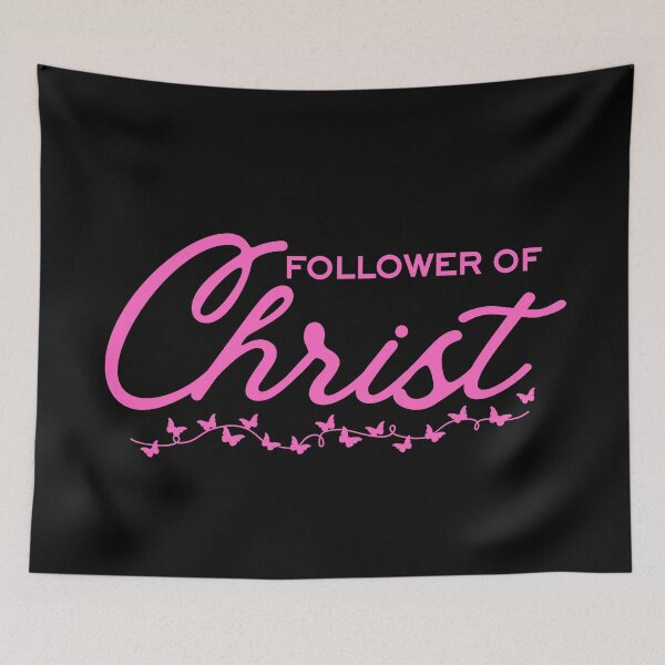 Item preview, Follower of Christ – Minimalist Pink Typography Christian Design designed and sold by MoriaStore.