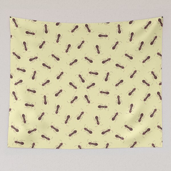 Item preview, Illustrated Brown Ants on Light Yellow designed and sold by KSimpson838.