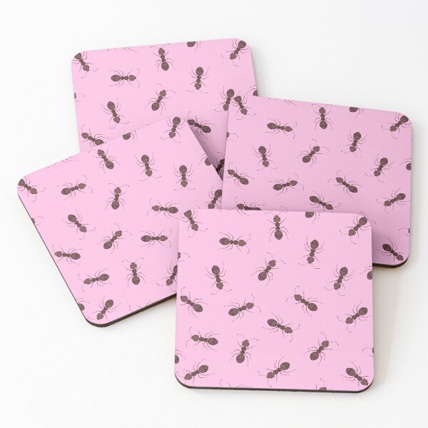 Item preview, Illustrated Brown Ants on Bubblegum Pink designed and sold by KSimpson838.