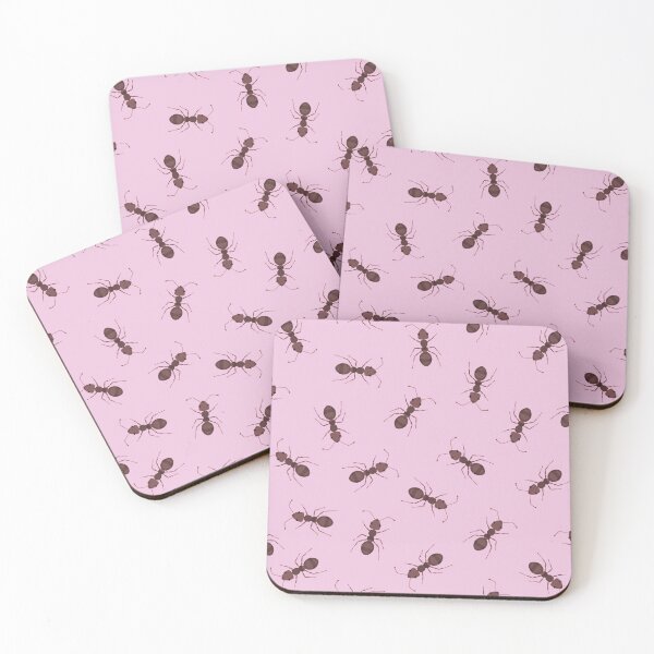Item preview, Illustrated Brown Ants on Light Pink designed and sold by KSimpson838.