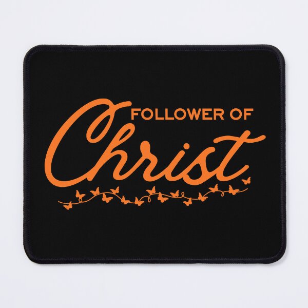 Item preview, Follower of Christ – Minimalist Orange Typography Christian Design designed and sold by MoriaStore.