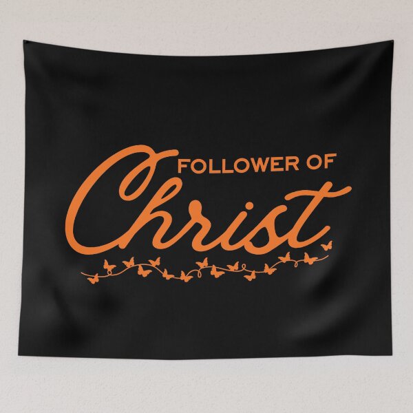 Item preview, Follower of Christ – Minimalist Orange Typography Christian Design designed and sold by MoriaStore.