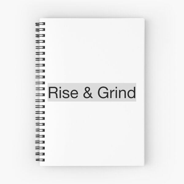 Item preview, Rise & Grind - Minimal Motivational Text Design designed and sold by Mind_Focus.