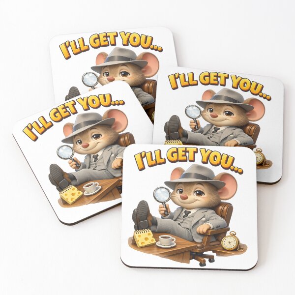 Item preview, Cute Zippy Mouse Detective Vintage Character, Graphic Tee designed and sold by Zippy Creation.