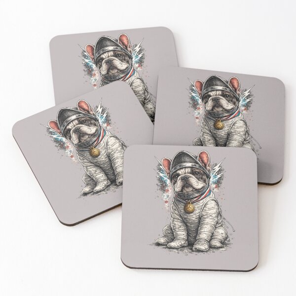 Item preview, Sitting French Bulldog Fencer designed and sold by ChillCharmStudio.