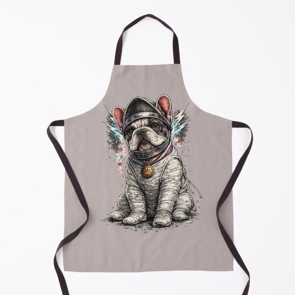 Item preview, Sitting French Bulldog Fencer designed and sold by ChillCharmStudio.