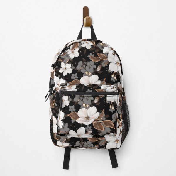 Item preview, White Apple Flowers Gold Pattern designed and sold by Gribanessa.