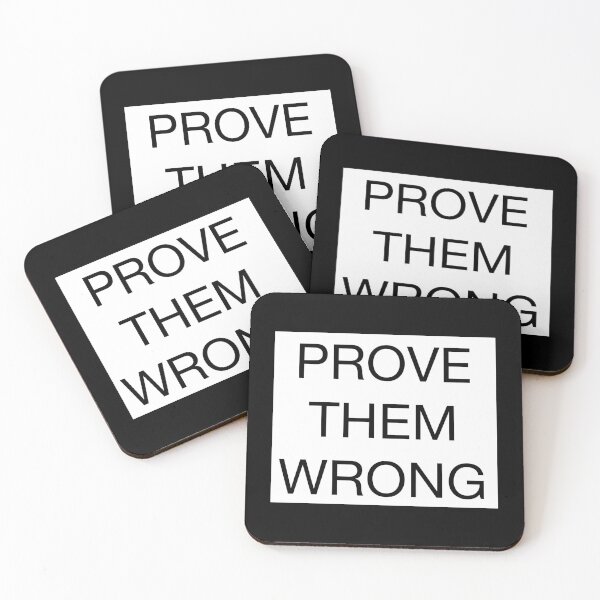 Item preview, PROVE THEM WRONG - Minimal Motivational Text Design designed and sold by Mind_Focus.