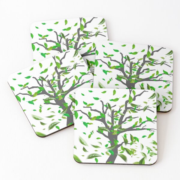 Item preview, Dancing Leaves on Bare Tree – Nature & Growth Illustration designed and sold by NilofaDesigns.