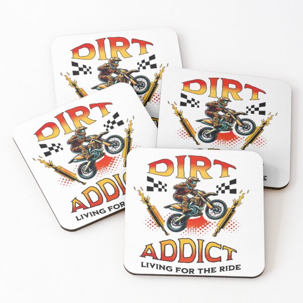 Item preview, Dirt Addict Motocross Rider - Living For The Ride Graphic designed and sold by BoldLines StuDio.