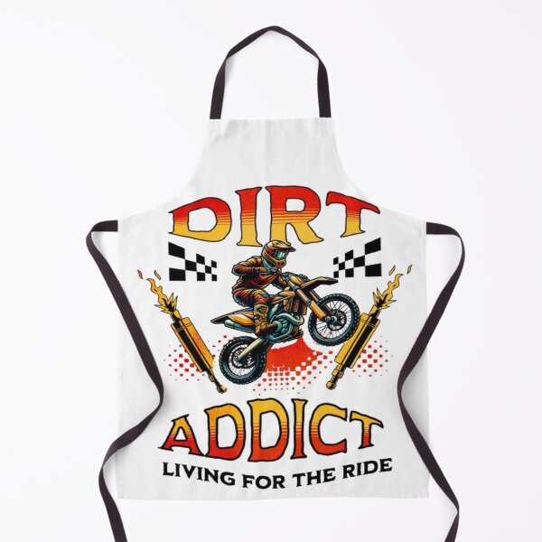 Item preview, Dirt Addict Motocross Rider - Living For The Ride Graphic designed and sold by BoldLines StuDio.