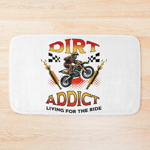 Item preview, Dirt Addict Motocross Rider - Living For The Ride Graphic designed and sold by BoldLines StuDio.