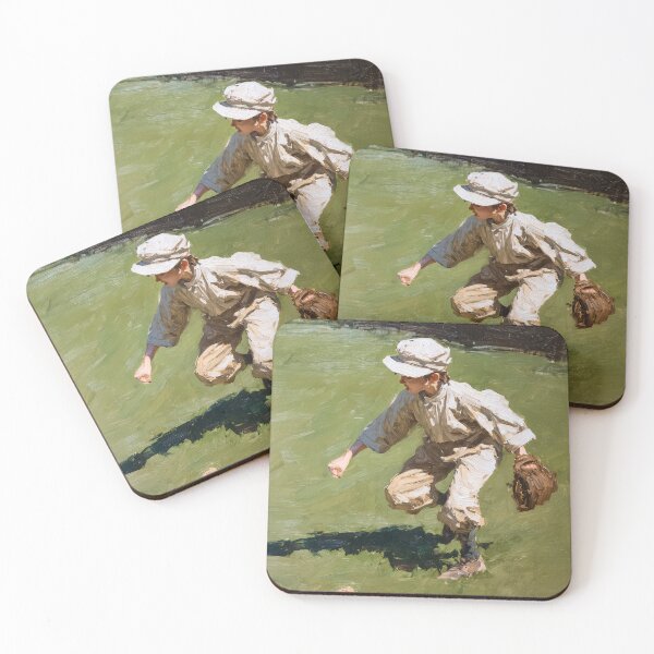 Item preview, Vintage young boy Baseball Scene designed and sold by lautir.