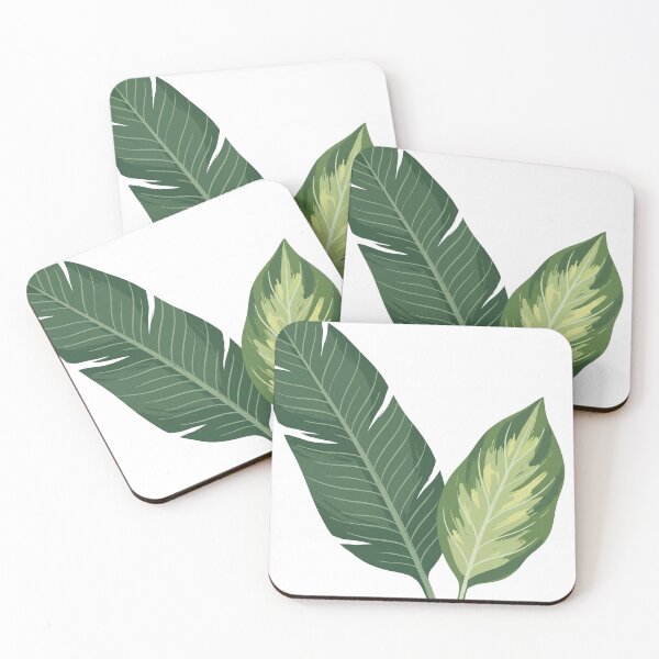 Item preview, Tropical Leaves Home Decor Banana Leaf Print Art designed and sold by AbstractAuraArt.