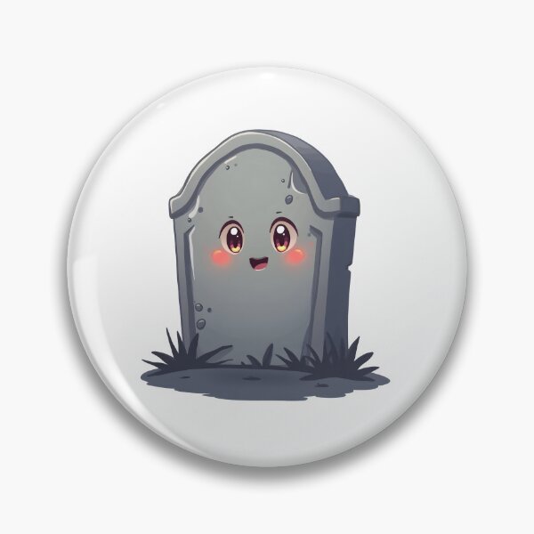 Item preview, Cute Happy Gravestone – Cozy Spooky Halloween Sticker designed and sold by santi-ia.