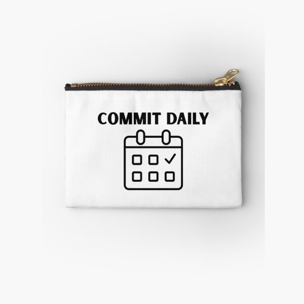 Item preview, Commit Daily – Daily Discipline Motivation Quote designed and sold by IronMindStudio.