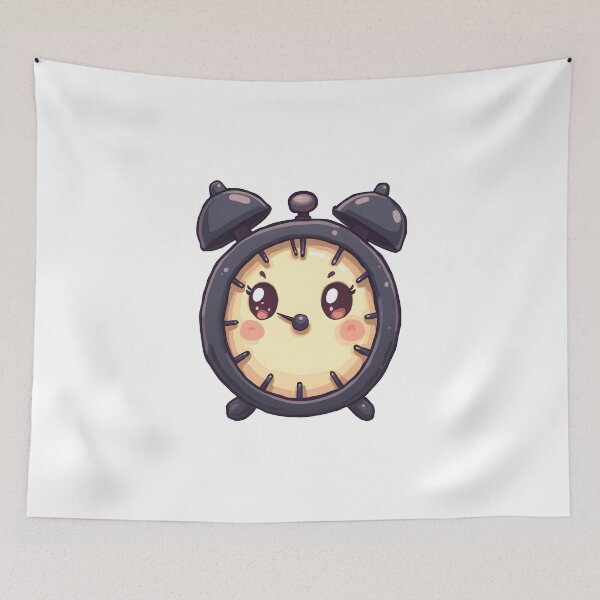 Item preview, Cute Haunted Clock – Cozy Spooky Fantasy Sticker designed and sold by santi-ia.