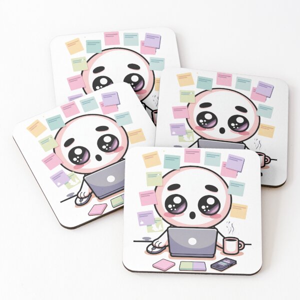 Item preview,  Kawaii Office Worker Email Overload designed and sold by McVrax.