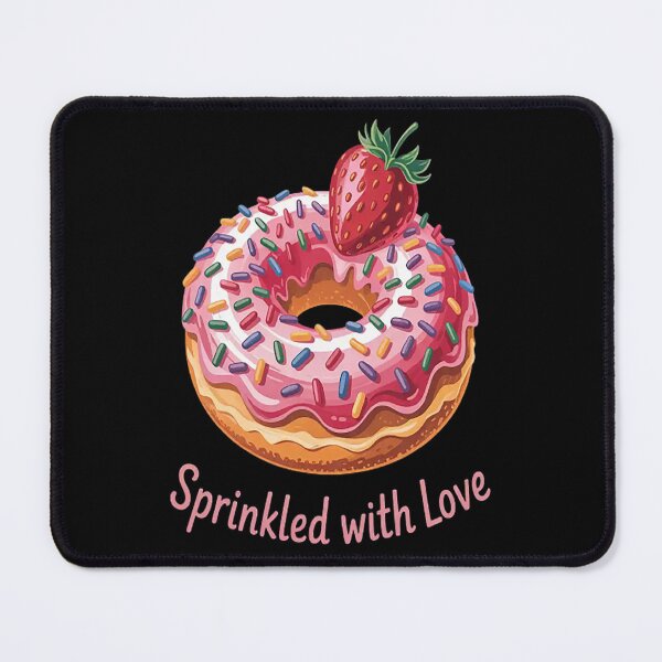 Item preview, Sprinkled with Love Donuts Pun Lover Cute Sweet Tooth designed and sold by gandebro.
