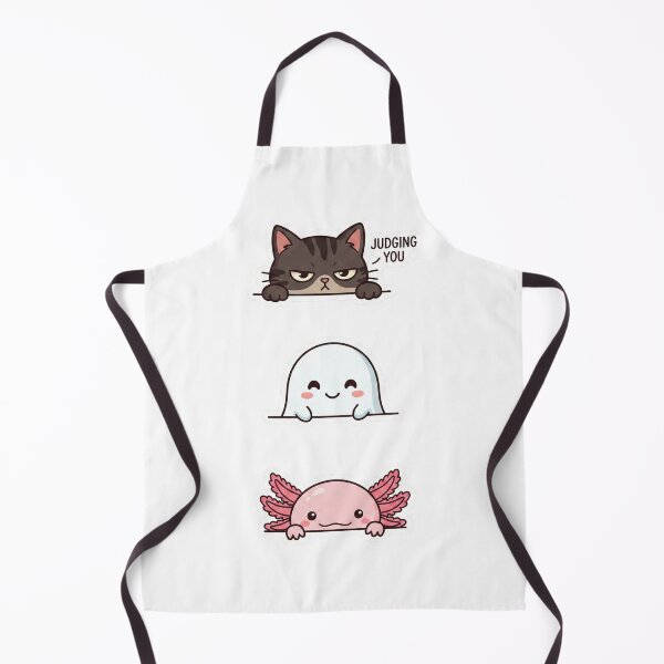Item preview, Cute Peeking Friends Sticker Pack - Judging Cat, Kawaii Ghost, and Pink Axolotl Peeker designed and sold by NonditStudio.