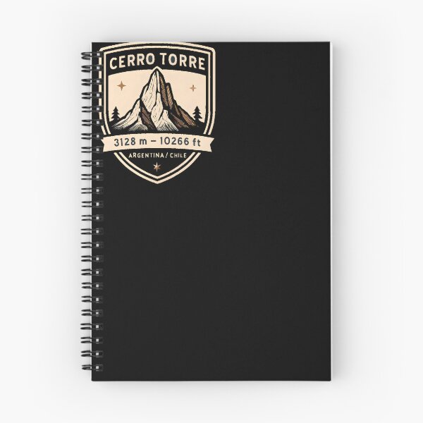 Item preview, Cerro Torre 3128 m, Argentina/Chile – Monoline Crest Wall Art designed and sold by Cosmopolis.