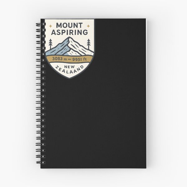 Item preview, Mount Aspiring 3033 m, New Zealand – Monoline Crest Wall Art designed and sold by Cosmopolis.