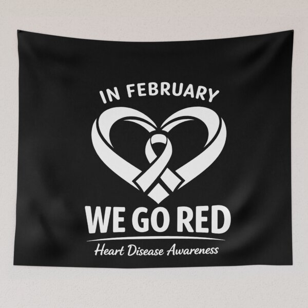 Item preview, In February We Go Red Heart Awareness designed and sold by FreshVibe Prints.