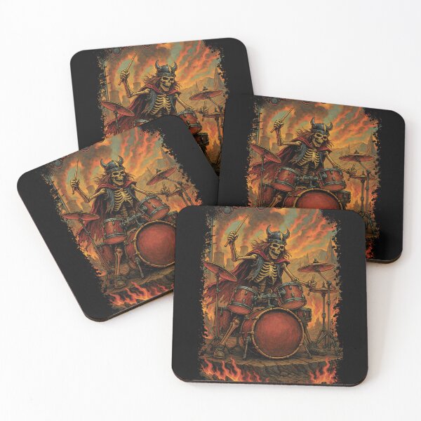 Item preview,  AC/DC, skeleton playing drums, gift for drummers designed and sold by Pixel4you.